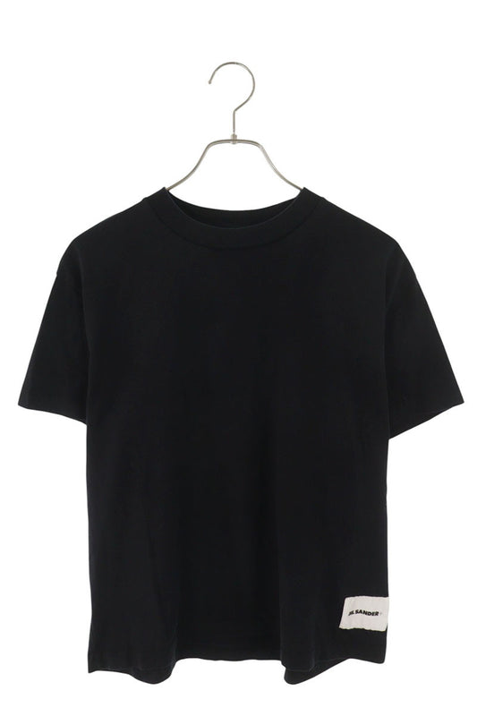 JILSANDER+ Logo Patch Plain Tee Black Cotton Size L