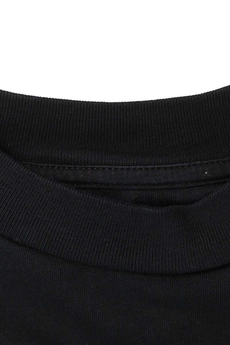 JILSANDER+ Logo Patch Plain Tee Black Cotton Size L