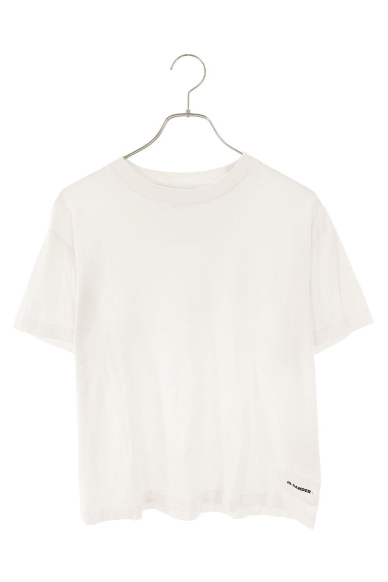 JILSANDER+ Logo Patch Plain Tee White Cotton Size L