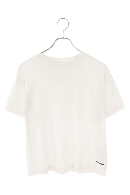 JILSANDER+ Logo Patch Plain Tee White Cotton Size L