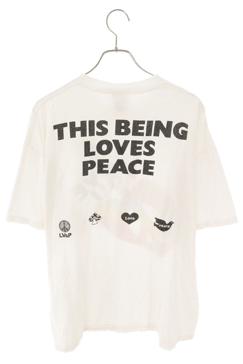 READYMADE "LOVE YOU" Print Tee White Cotton Size XL