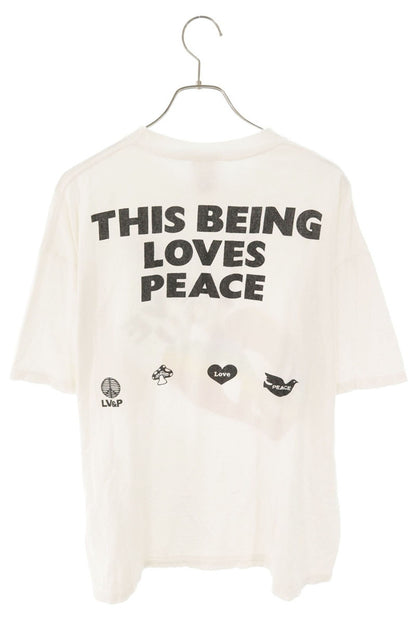 READYMADE "LOVE YOU" Print Tee White Cotton Size XL