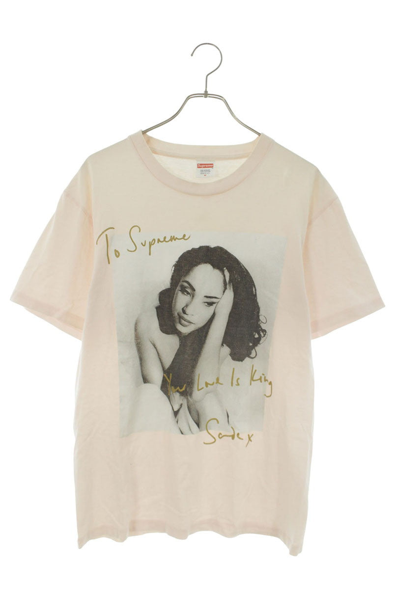 SUPREME Sade Tee Photo Print T-Shirt Pink Size M