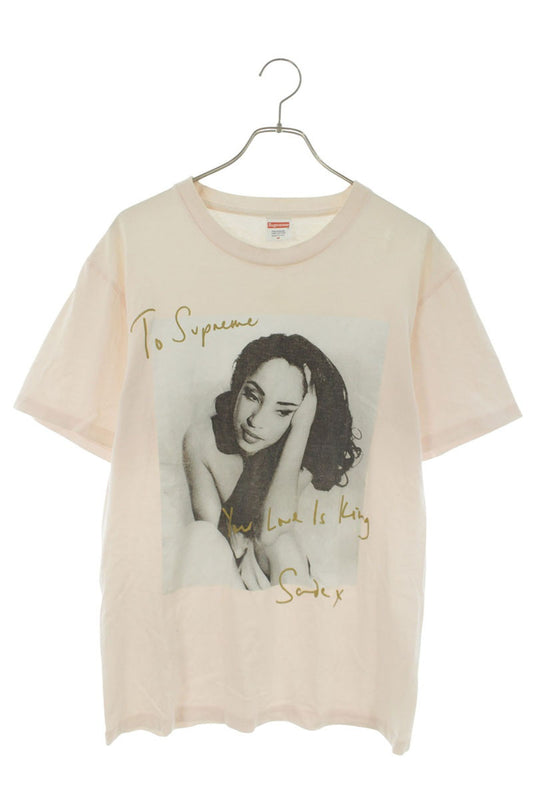 SUPREME Sade Tee Photo Print T-Shirt Pink Size M