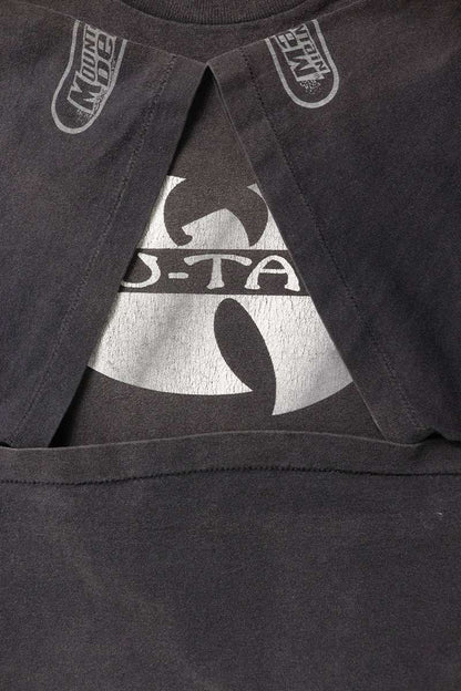 VINTAGE WU-TANG Clan Print Cotton T-Shirt Black Size XXL