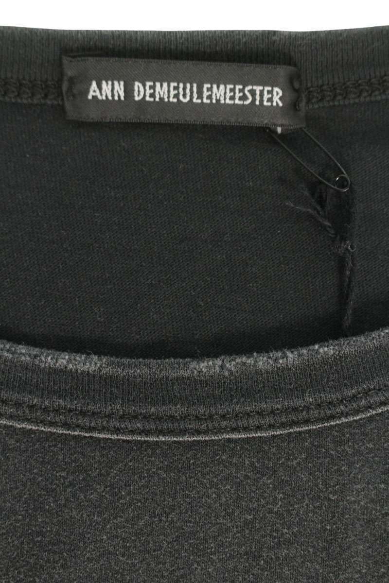 ANN DEMEULEMEESTER 25AW Back Print T-Shirt Black Size XL