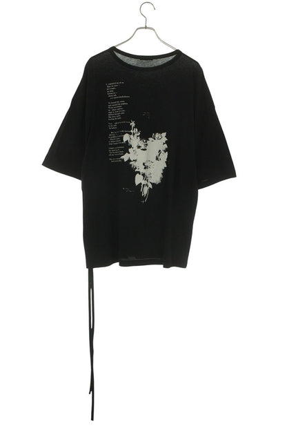 ANN DEMEULEMEESTER 26SS Back Print T-Shirt Black Size XL