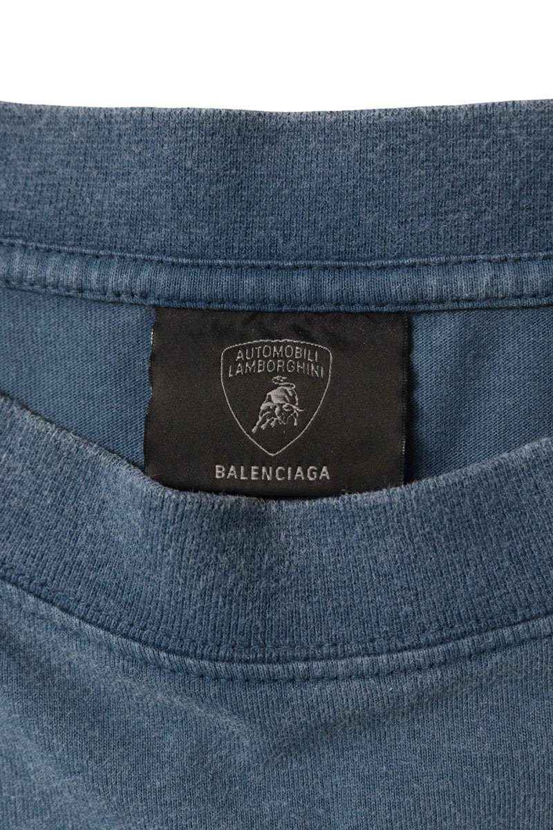 BALENCIAGA Lamborghini Logo Print T-Shirt Multi Size L