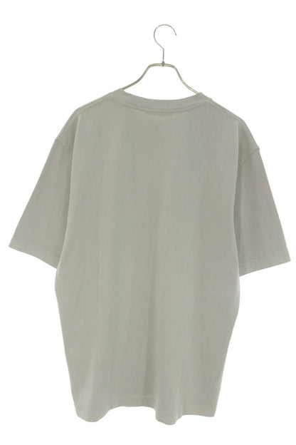 JACQUEMUS Logo Embroidered Cotton T-Shirt L Gray Size L