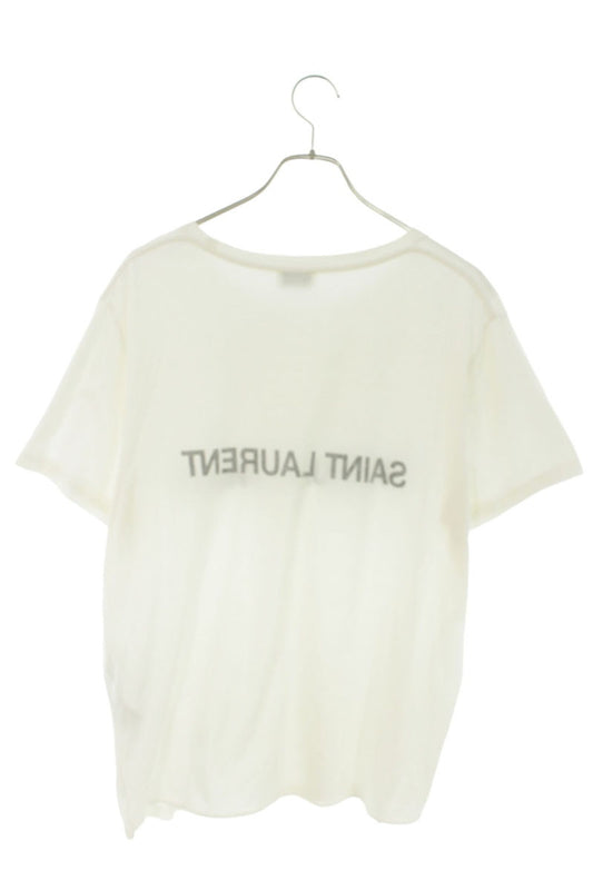 SAINT LAURENT PARIS 37AW Reverse Logo Print Tee Size XL