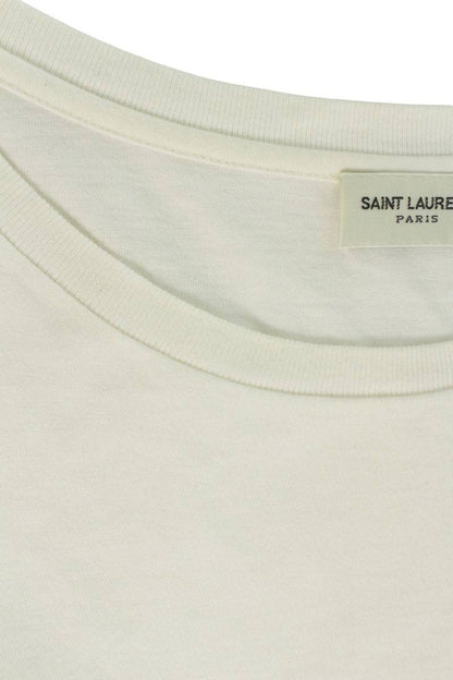 SAINT LAURENT PARIS 37AW Reverse Logo Print Tee Size XL