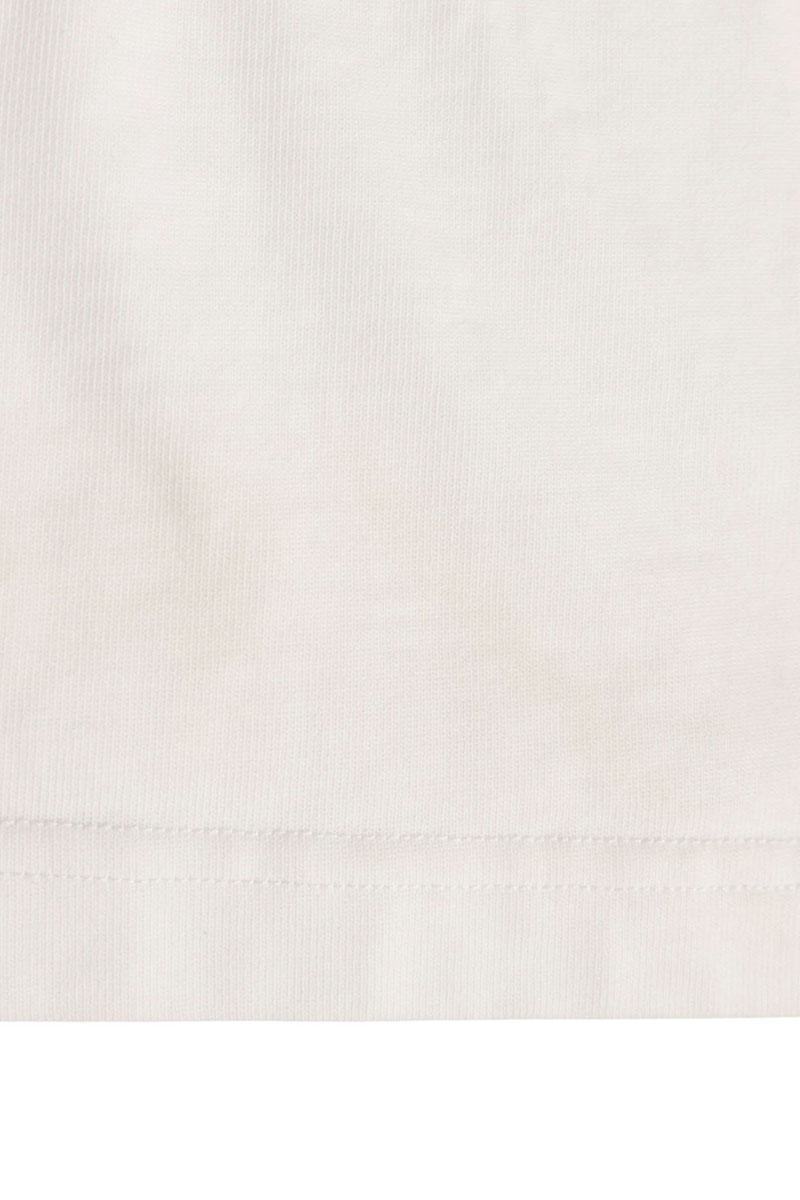 CASABLANCA 25SS Logo Patch Cotton T-Shirt White Size XL
