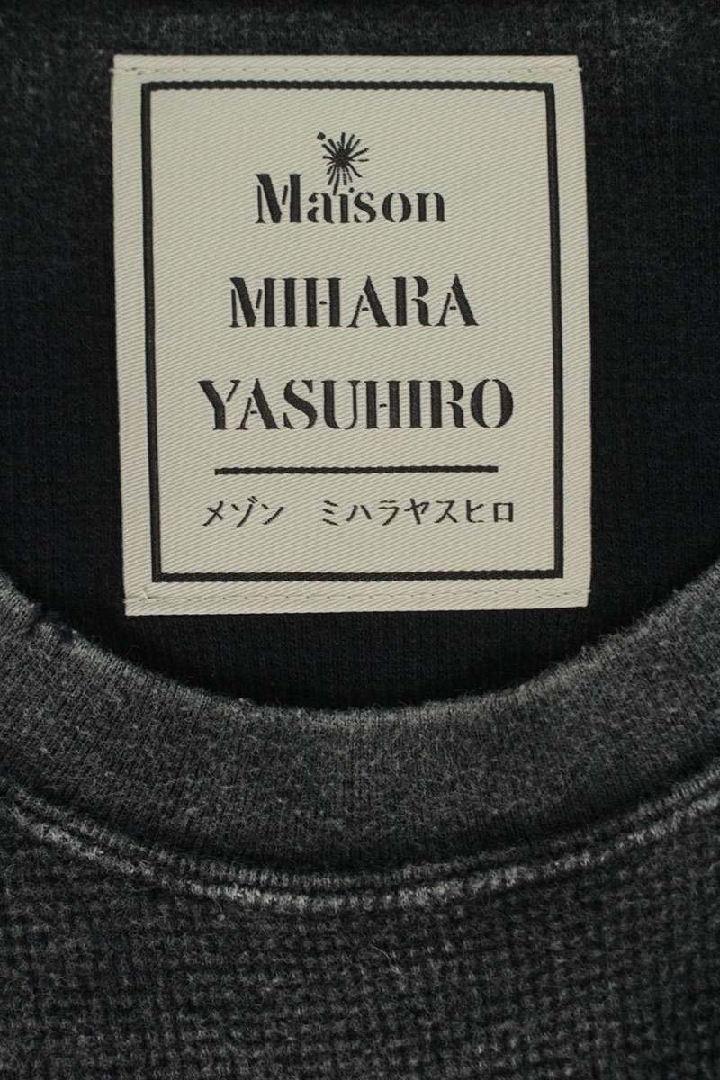 MIHARAYASUHIRO 26SS Bleached Thermal Tee Gray Size L