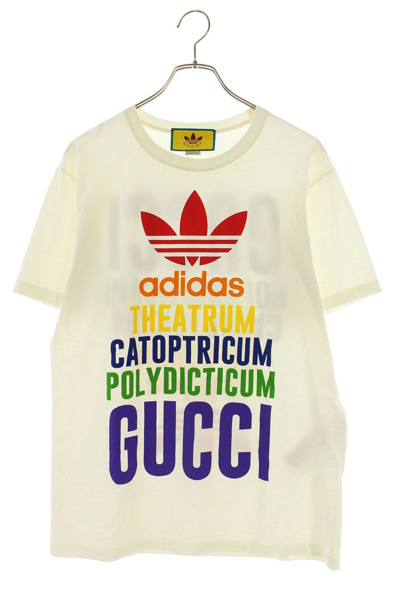 GUCCI x adidas White Multi-Color Logo T-Shirt Size XS