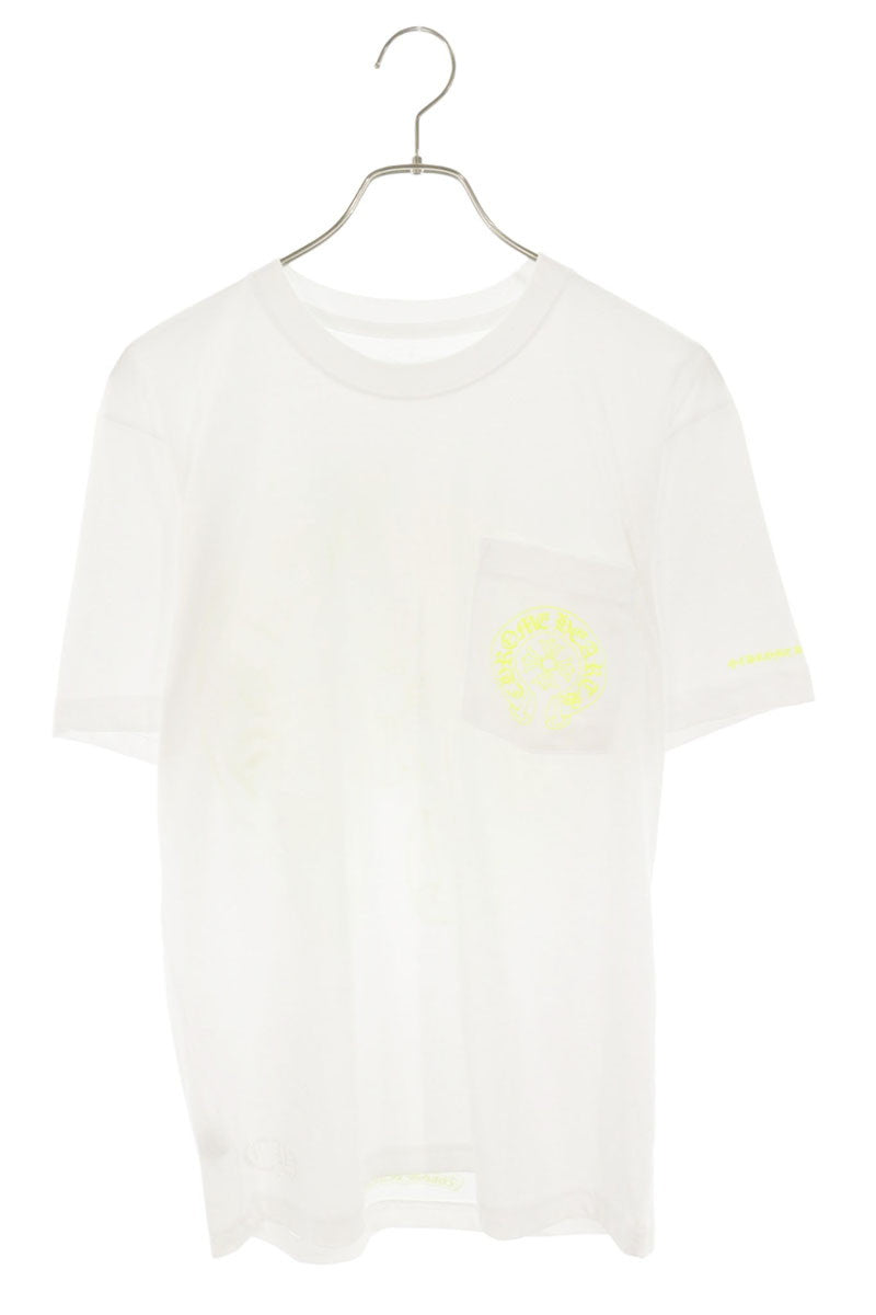 Chrome Hearts Horseshoe Tee White Yellow Size M