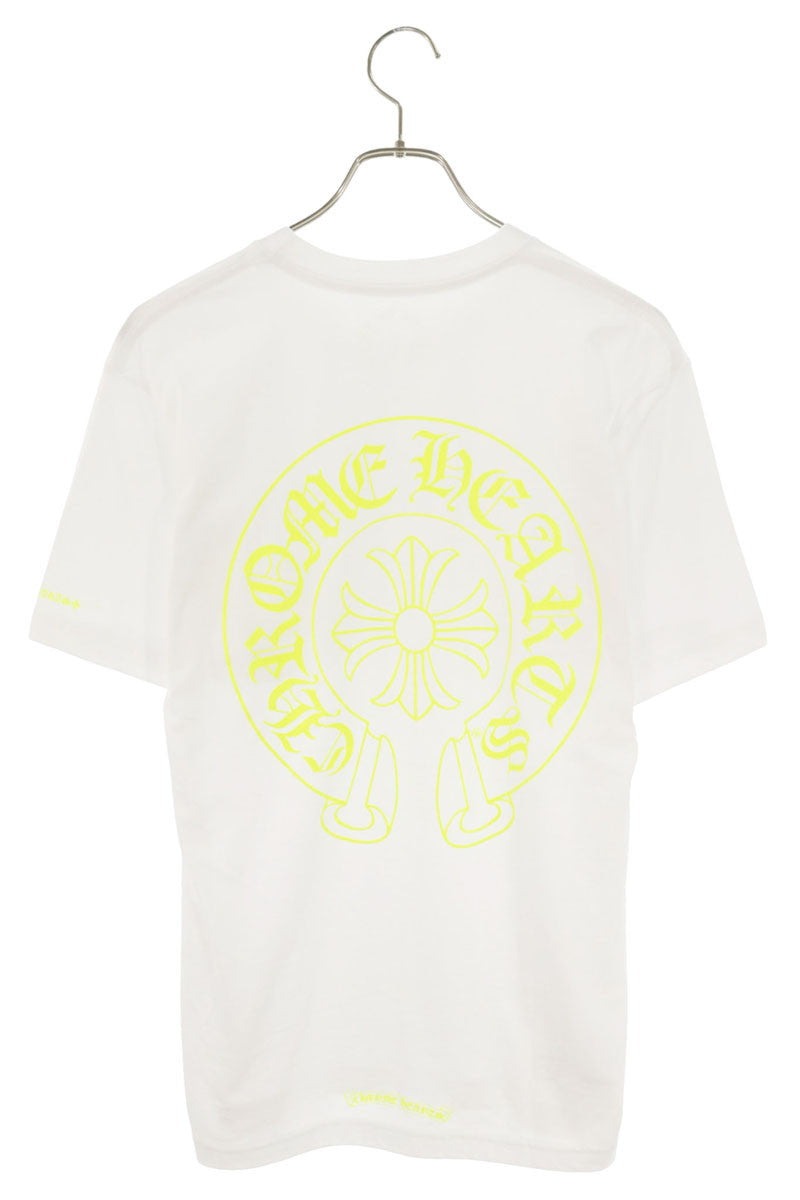 Chrome Hearts Horseshoe Tee White Yellow Size M