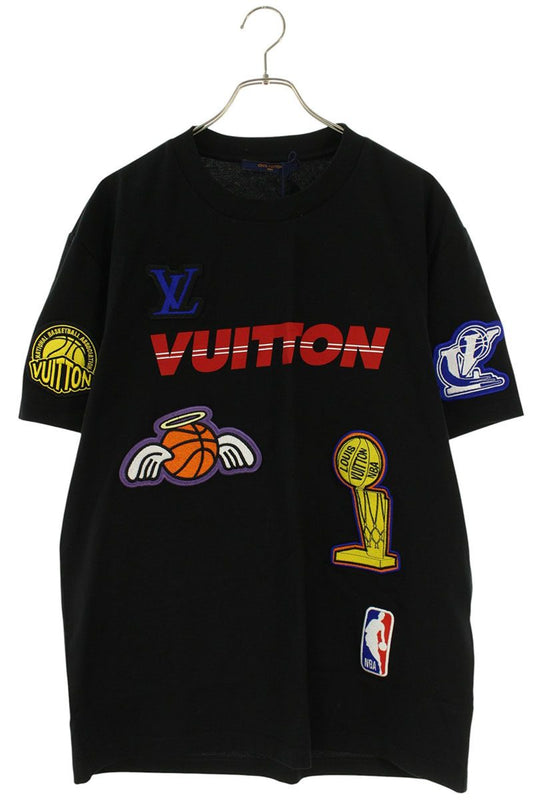 LOUISVUITTON NBA Multi-Logo Cotton Tee Black Size L