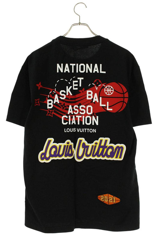 LOUISVUITTON NBA Multi-Logo Cotton Tee Black Size L