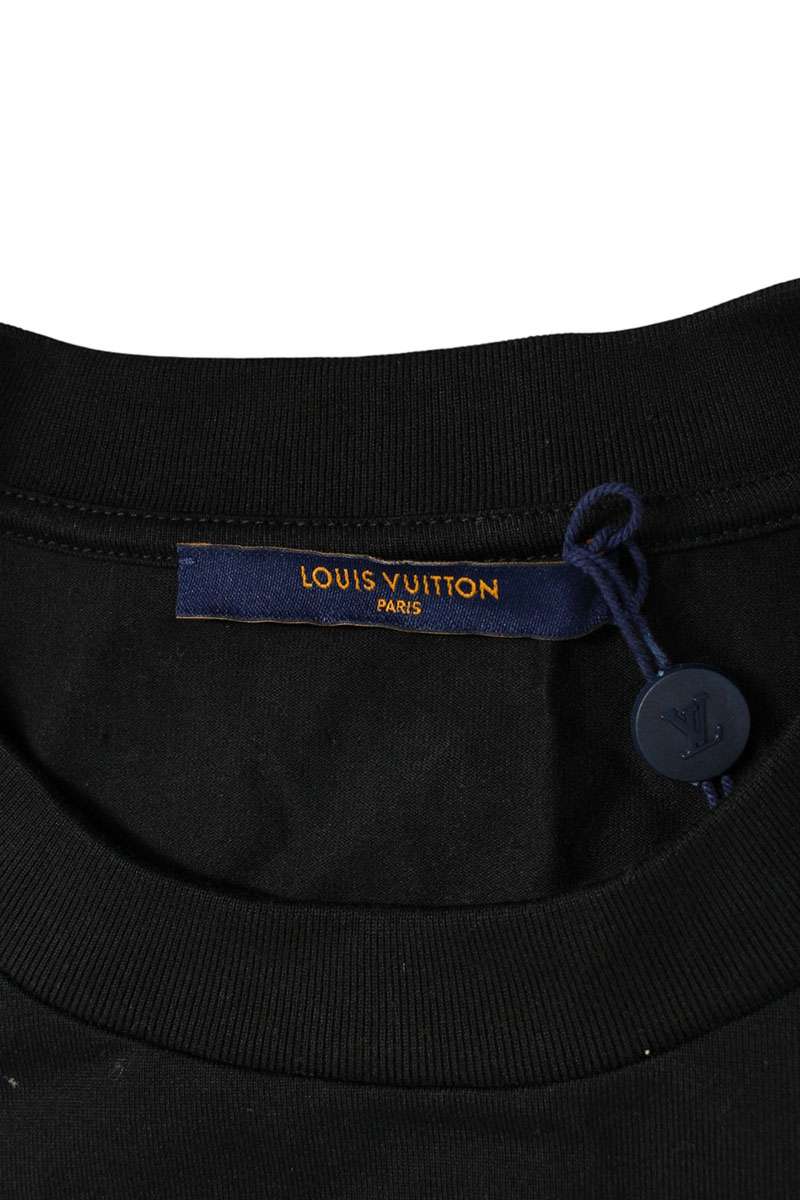 LOUISVUITTON NBA Multi-Logo Cotton Tee Black Size L