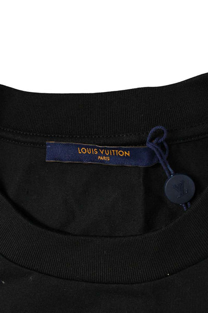 LOUISVUITTON NBA Multi-Logo Cotton Tee Black Size L