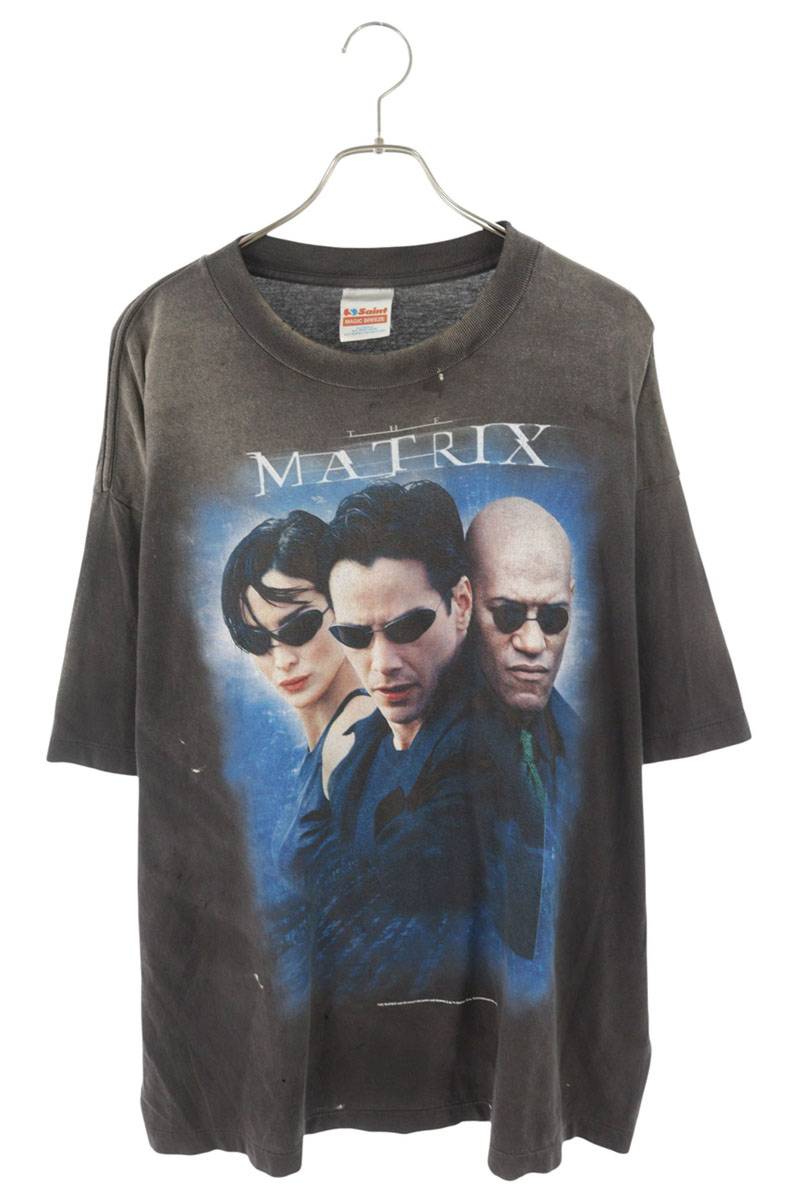 SAINT MICHAEL AW25 Vintage Movie Print Tee Black Size XXL