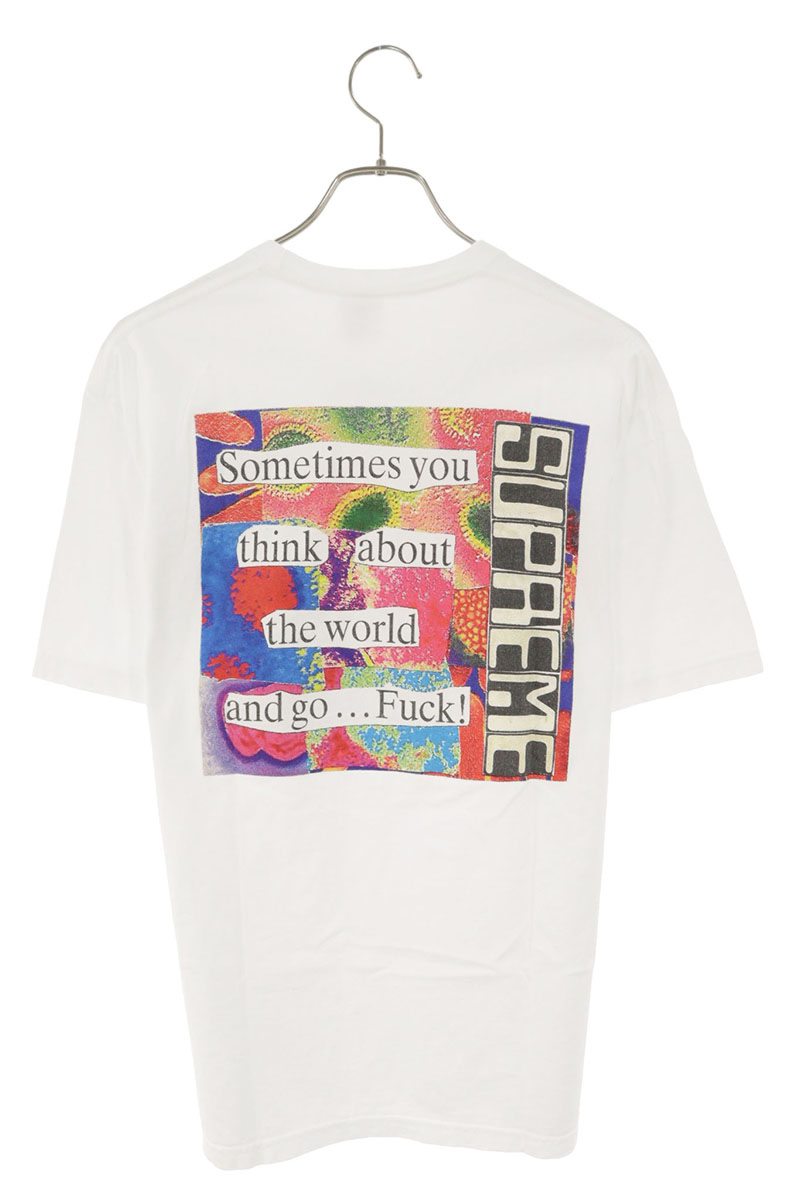SUPREME 23AW Statis Back Art Print Tee White Multi Size M