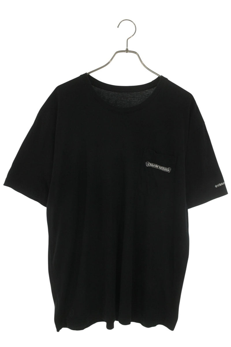 Chrome Hearts Back Scroll Label Print Tee Black Size XL
