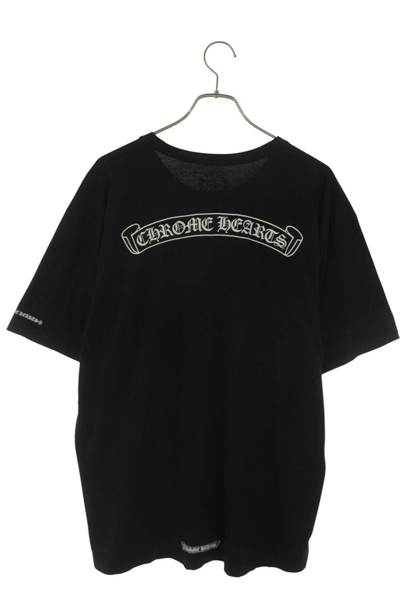 Chrome Hearts Back Scroll Label Print Tee Black Size XL