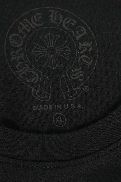 Chrome Hearts Back Scroll Label Print Tee Black Size XL