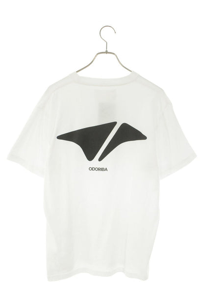 ODORIBA AIR Print Cotton T-Shirt White/Black Size L