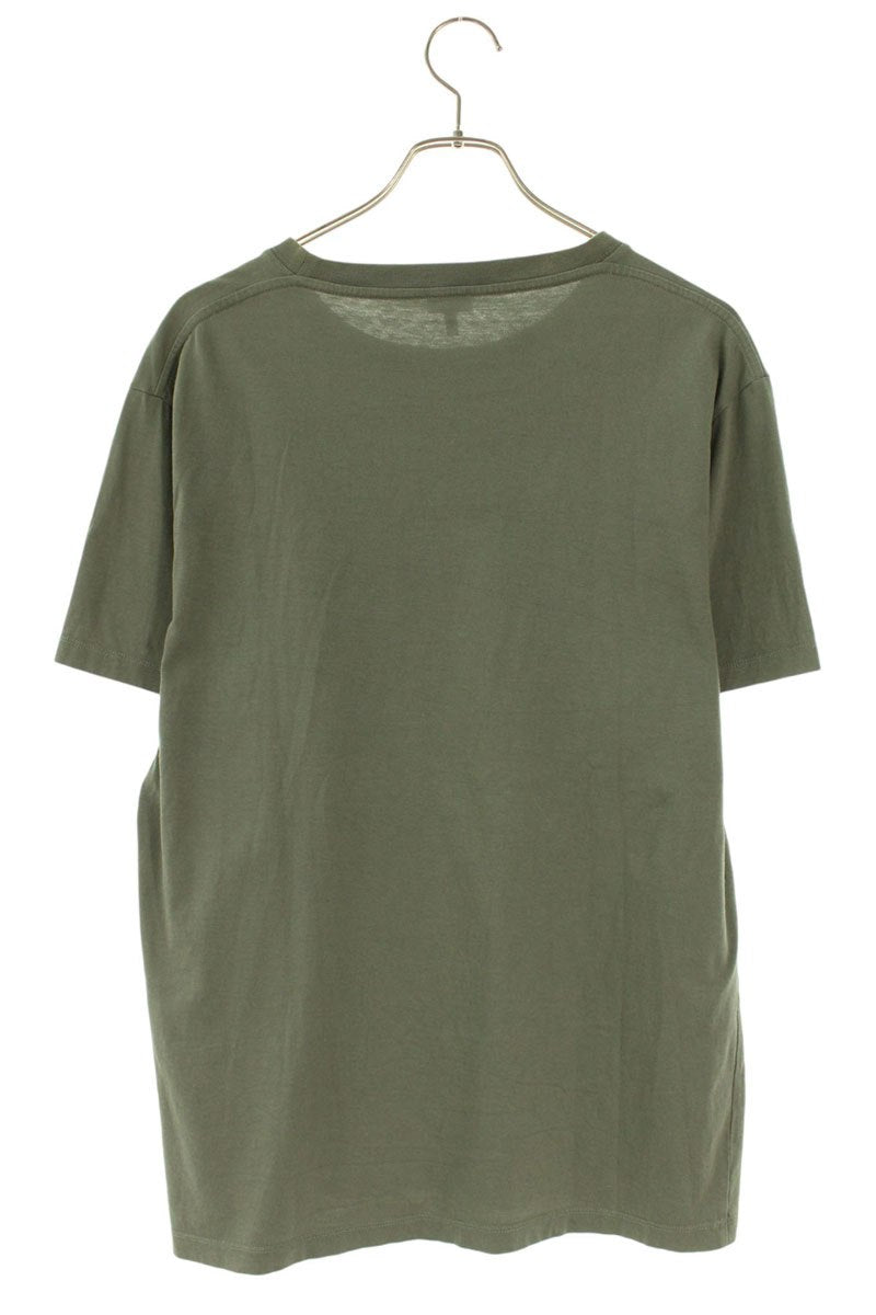 LOEWE Anagram Embroidered Cotton T-Shirt Green Size L