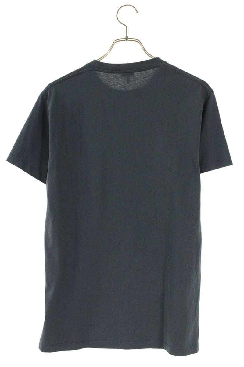 LOEWE Anagram Embroidered Cotton T-Shirt Gray Size XS