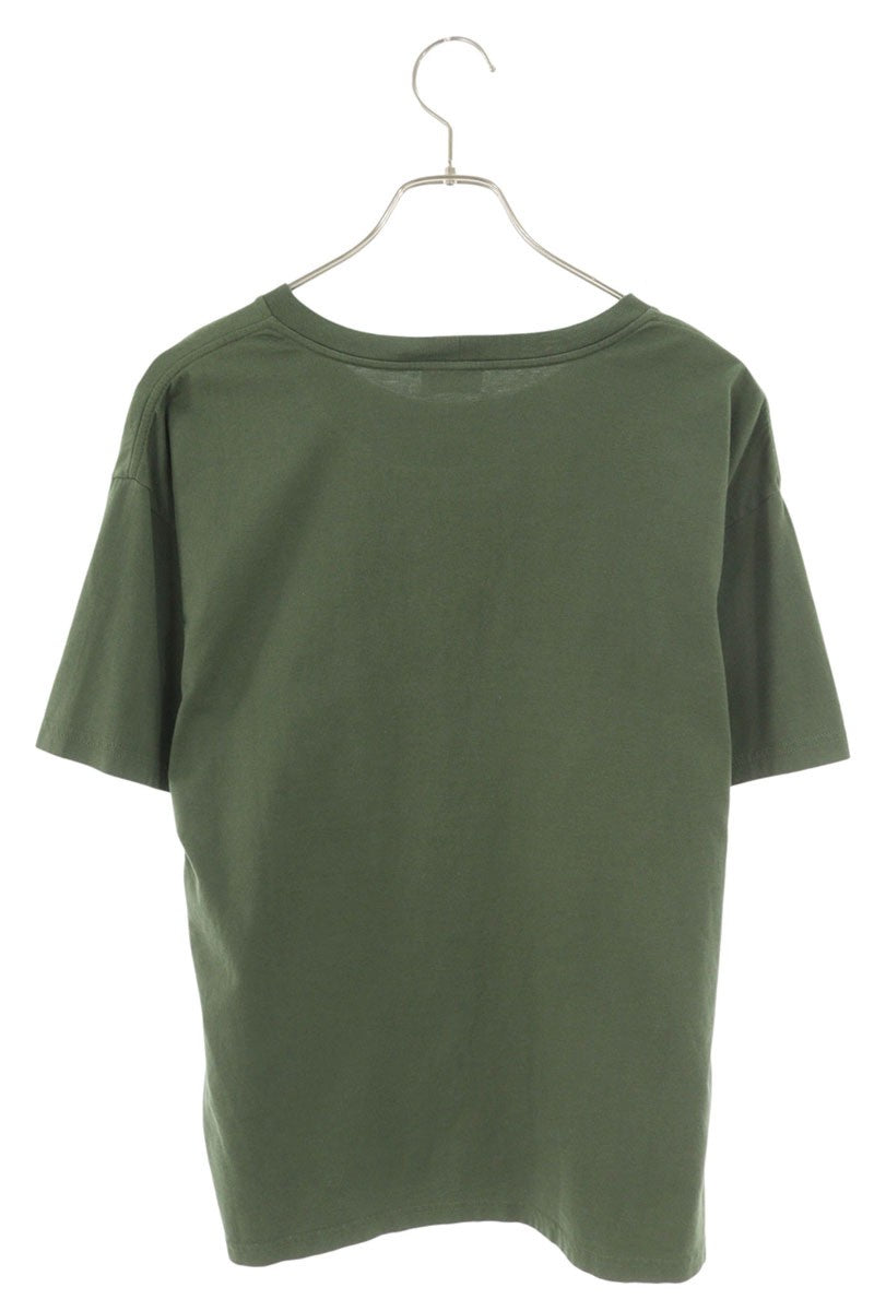 CELINE Green Logo Print Loose Fit T-Shirt Size M