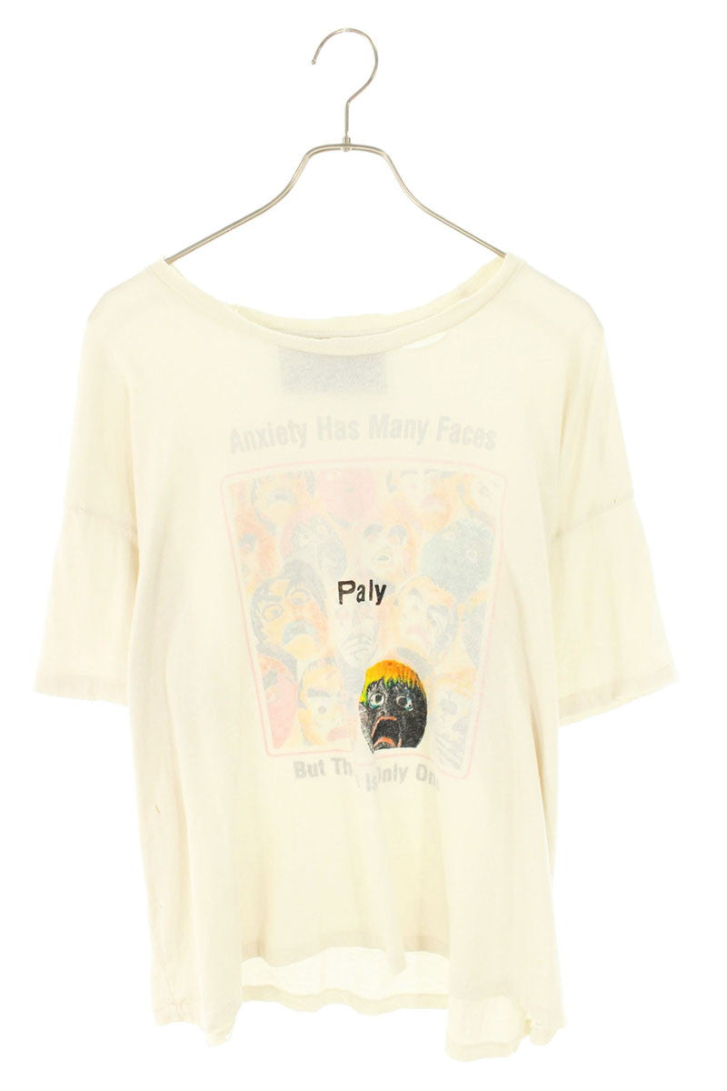 Paly Hollywood Anxiety Print T-Shirt White Size M