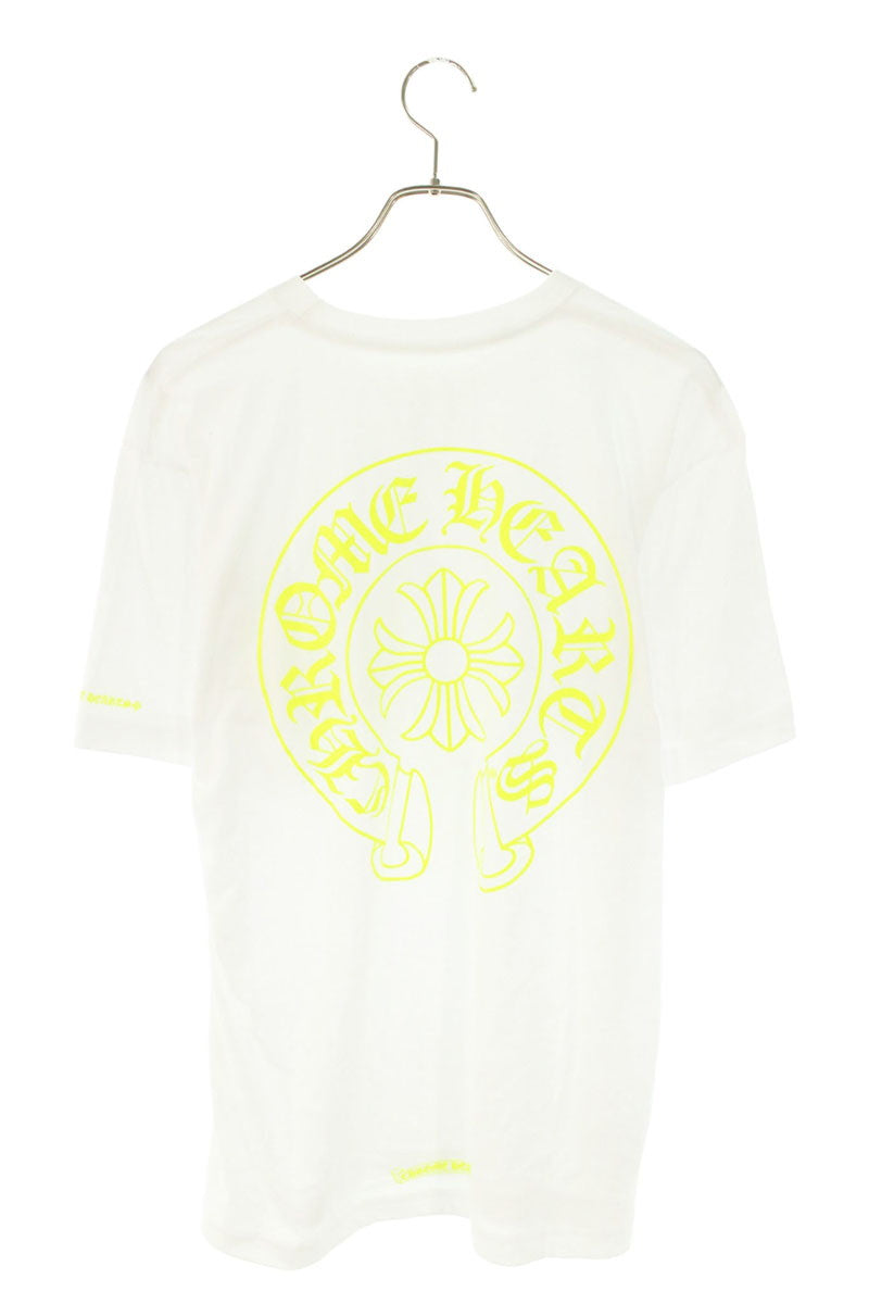 Chrome Hearts Horseshoe Tee White Yellow Size L