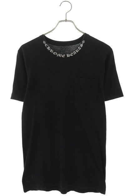 Chrome Hearts Neck Logo Print T-Shirt Black Size S