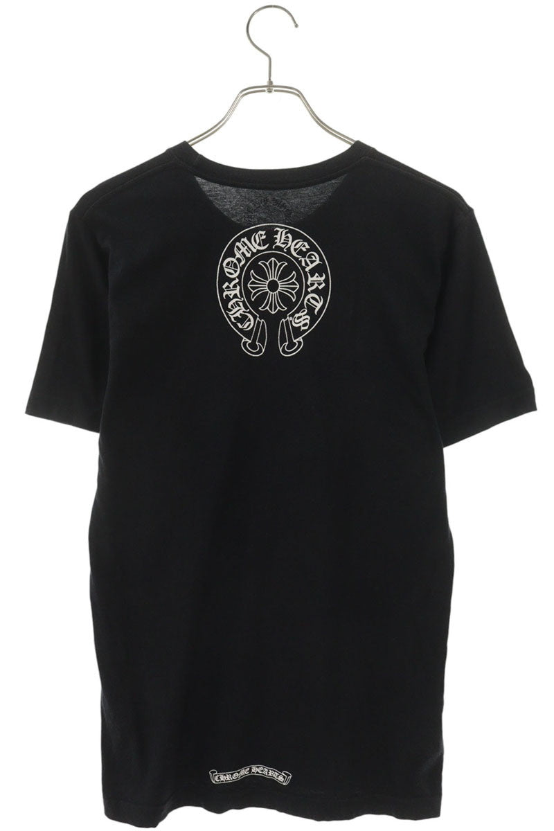 Chrome Hearts Neck Logo Print T-Shirt Black Size S