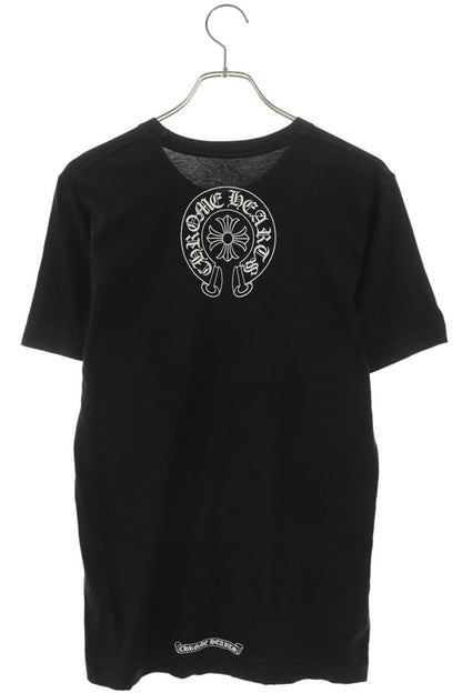 Chrome Hearts Neck Logo Print T-Shirt Black Size S