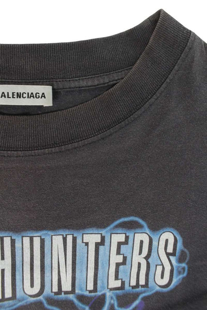 BALENCIAGA Speedhunters Print Cotton Tee Black Size L