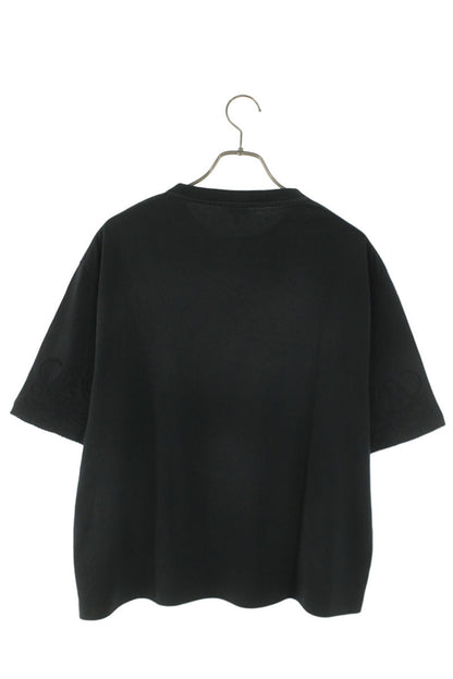 LOEWE Black Washed Anagram Embroidery T-Shirt Size XS