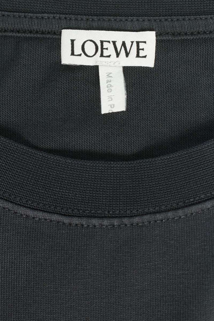 LOEWE Black Washed Anagram Embroidery T-Shirt Size XS