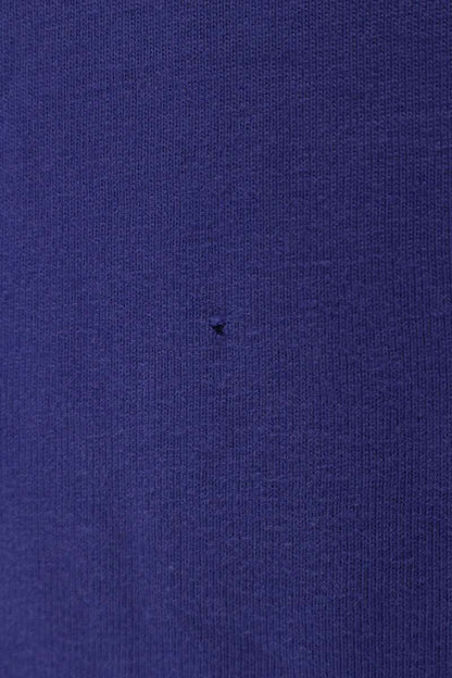 BALENCIAGA Tape Logo Print Cotton Tee Blue Size XS