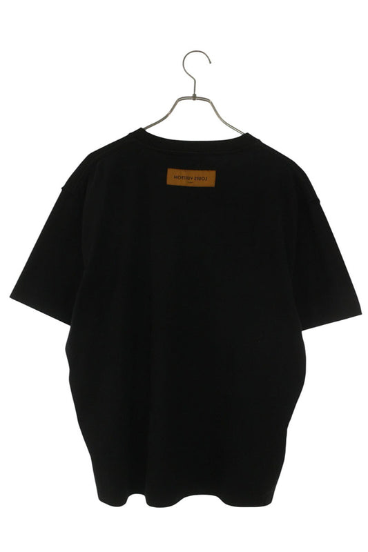 LOUISVUITTON LV Spread Embroidered Cotton Tee Black Size L