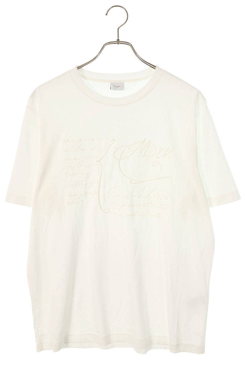 Berluti Embroidered T-Shirt White Cotton Size S