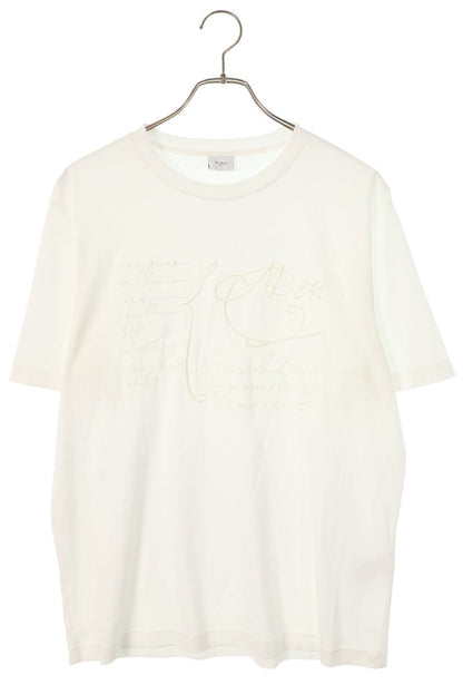 Berluti Embroidered T-Shirt White Cotton Size S
