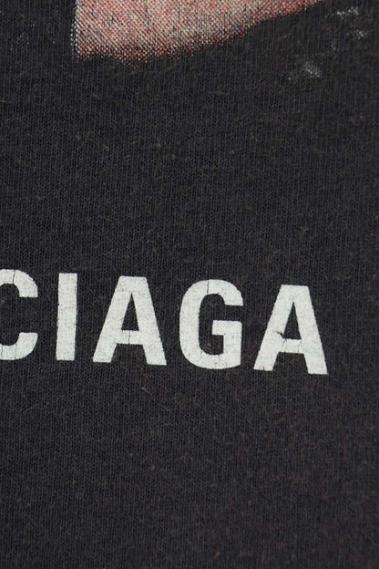 BALENCIAGA Speedhunters Print T-Shirt Black Cotton Size L