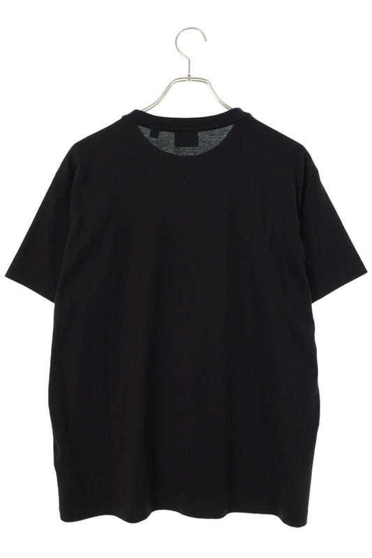 Burberry TB Logo Print T-Shirt Black Cotton Size S