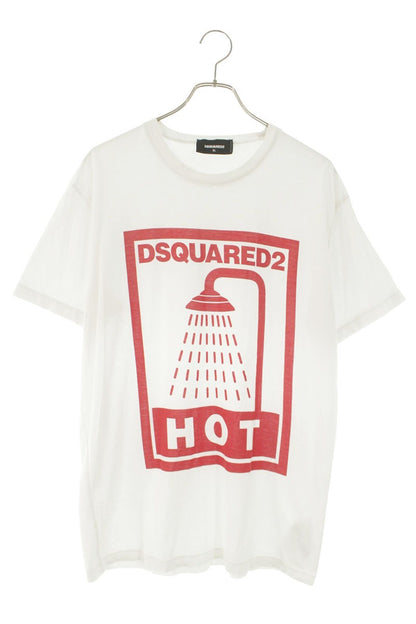 DSQUARED Cotton T-Shirt White Size XL