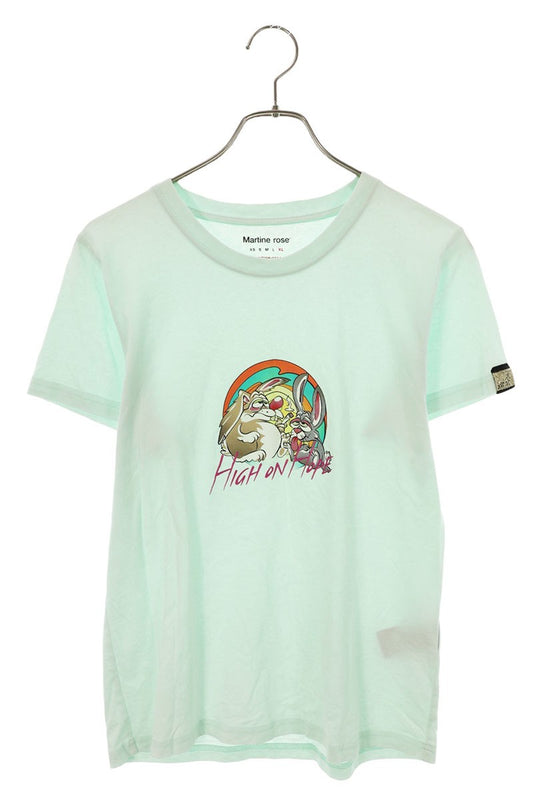 MARTIN ROSE Character Print T-Shirt Green Size XL