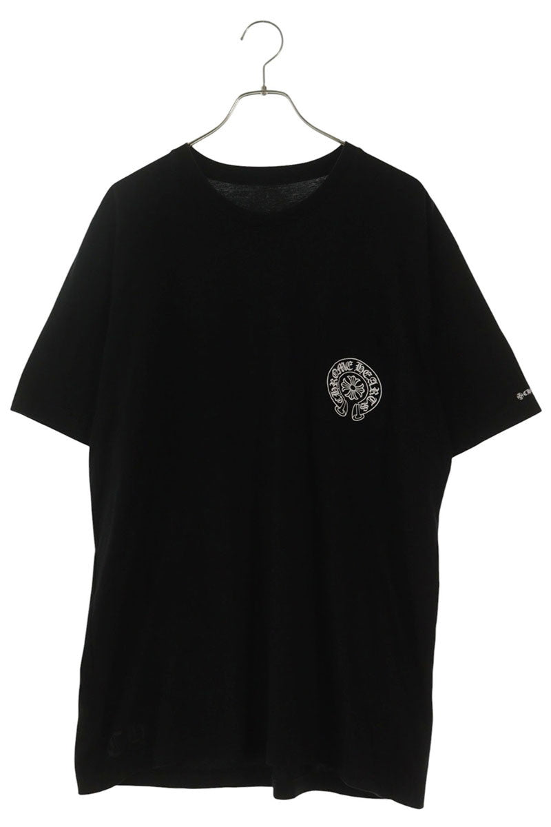 Chrome Hearts Horseshoe Back Print T-Shirt Black Size XL